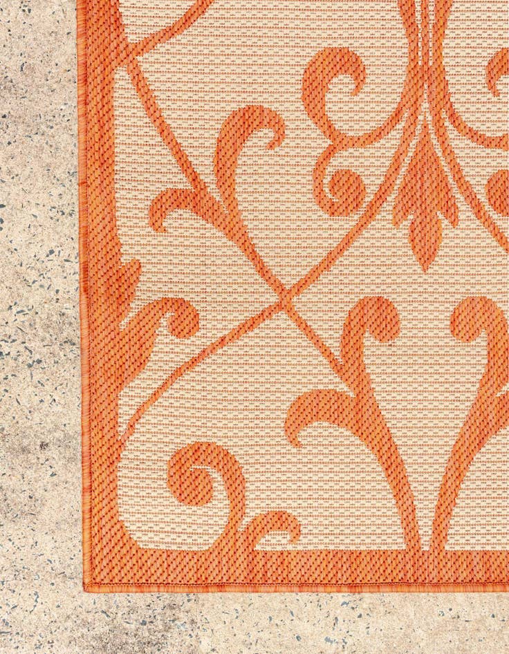 Detail image of 9' x 12'  Washable Botanical Indoor / Outdoor Rug