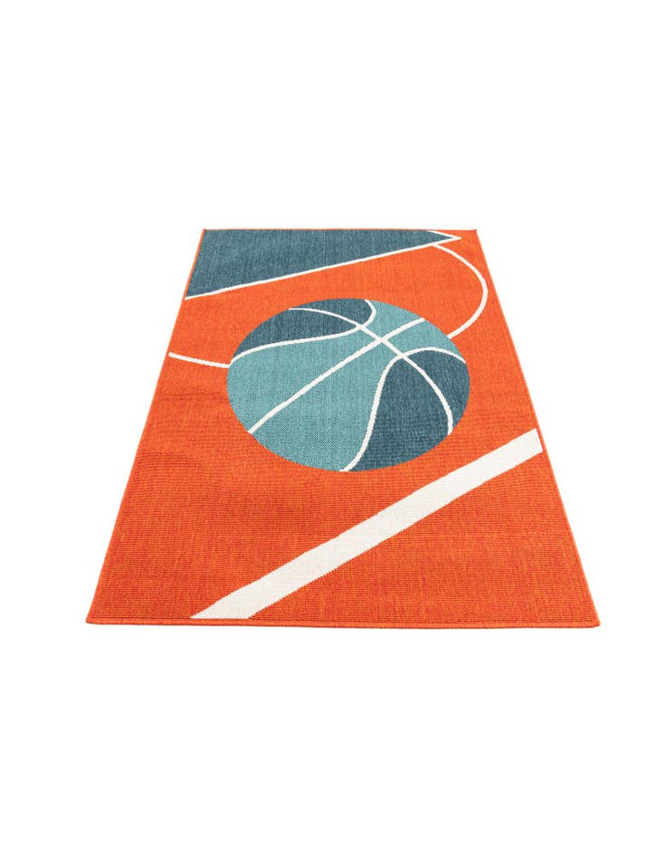 Detail image of 4' x 5' 8 Easy-Clean Modern Indoor / Outdoor Rug