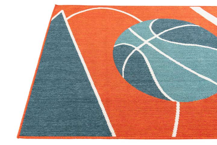 4' x 5' 8 Easy-Clean Modern Indoor / Outdoor Rug