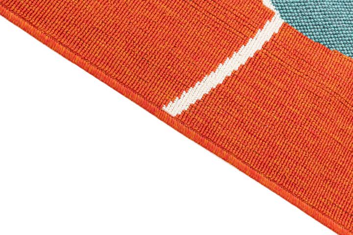 4' x 5' 8 Easy-Clean Modern Indoor / Outdoor Rug