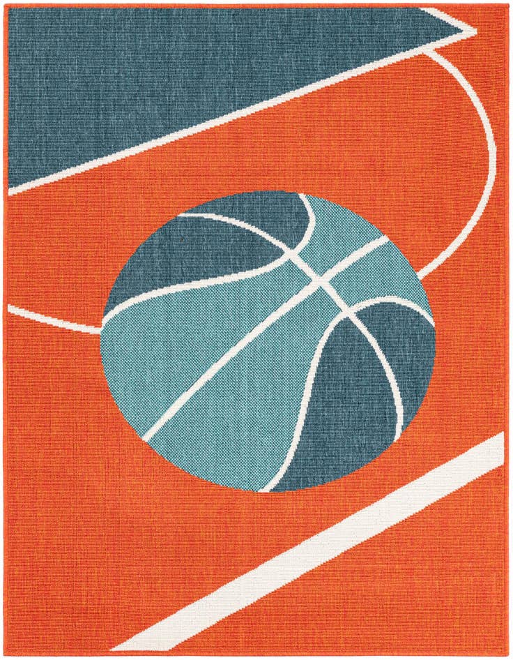 Detail image of 4' x 5' 8 Easy-Clean Modern Indoor / Outdoor Rug