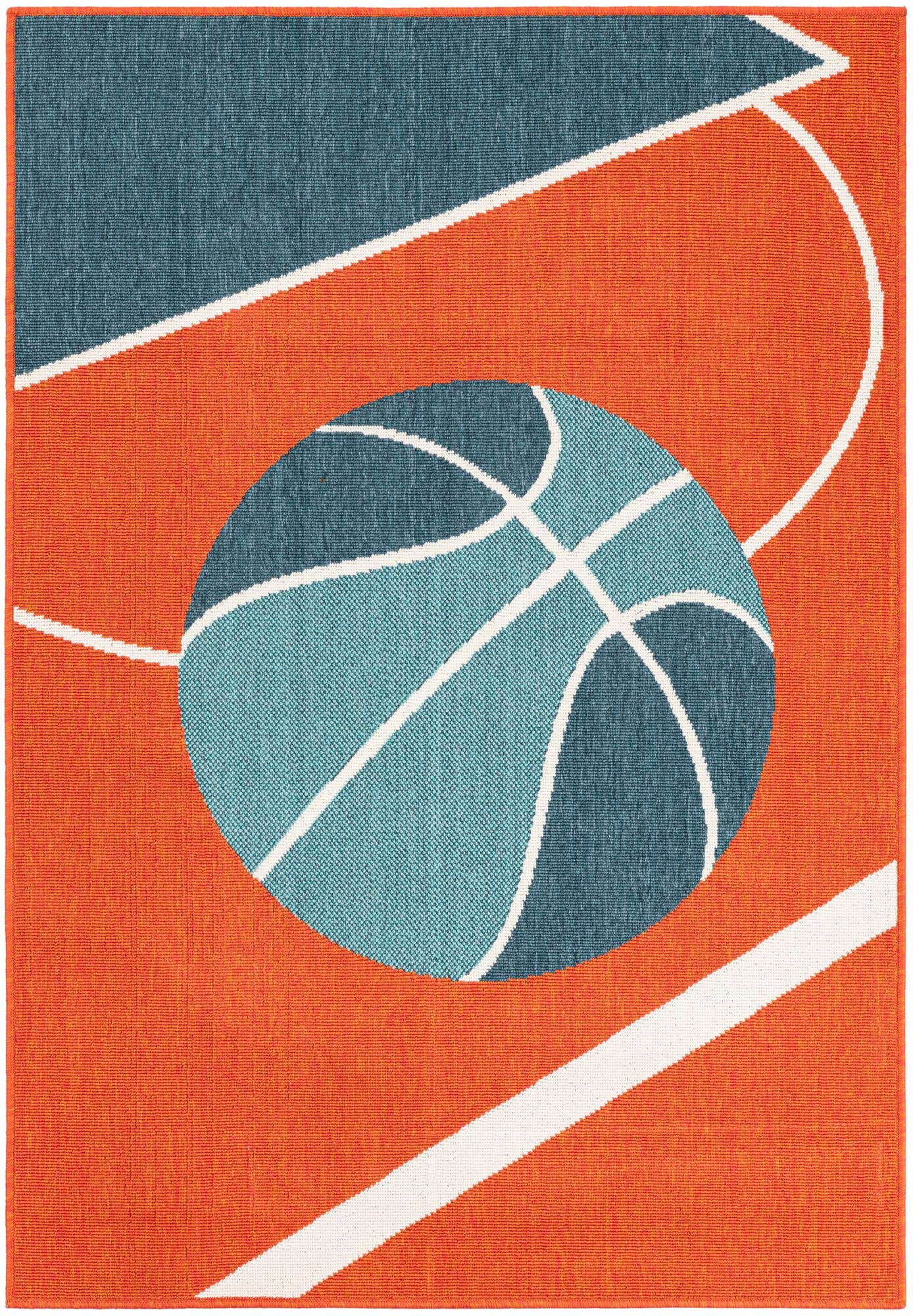 4' x 5' 8 Easy-Clean Modern Indoor / Outdoor Rug