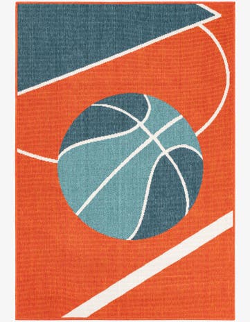 4' x 5' 8 Easy-Clean Modern Indoor / Outdoor Rug