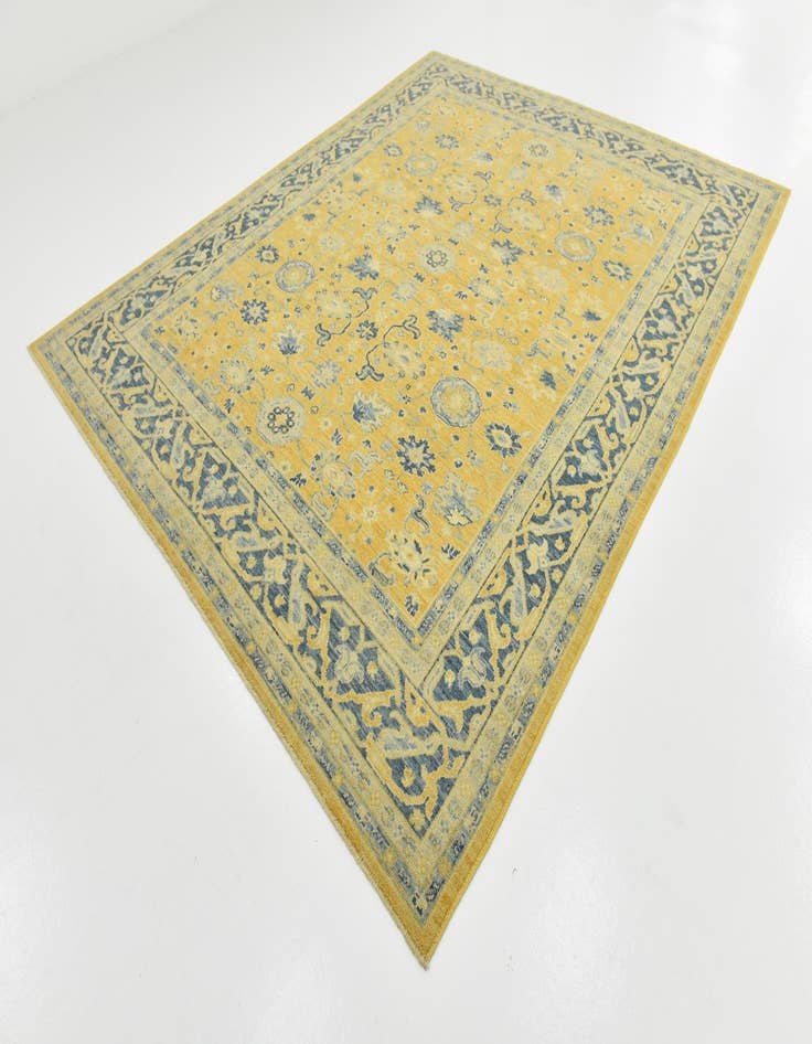 Detail image of 8' 6 x 10' 4  Hand Knotted Peshawar Ziegler Wool Rug