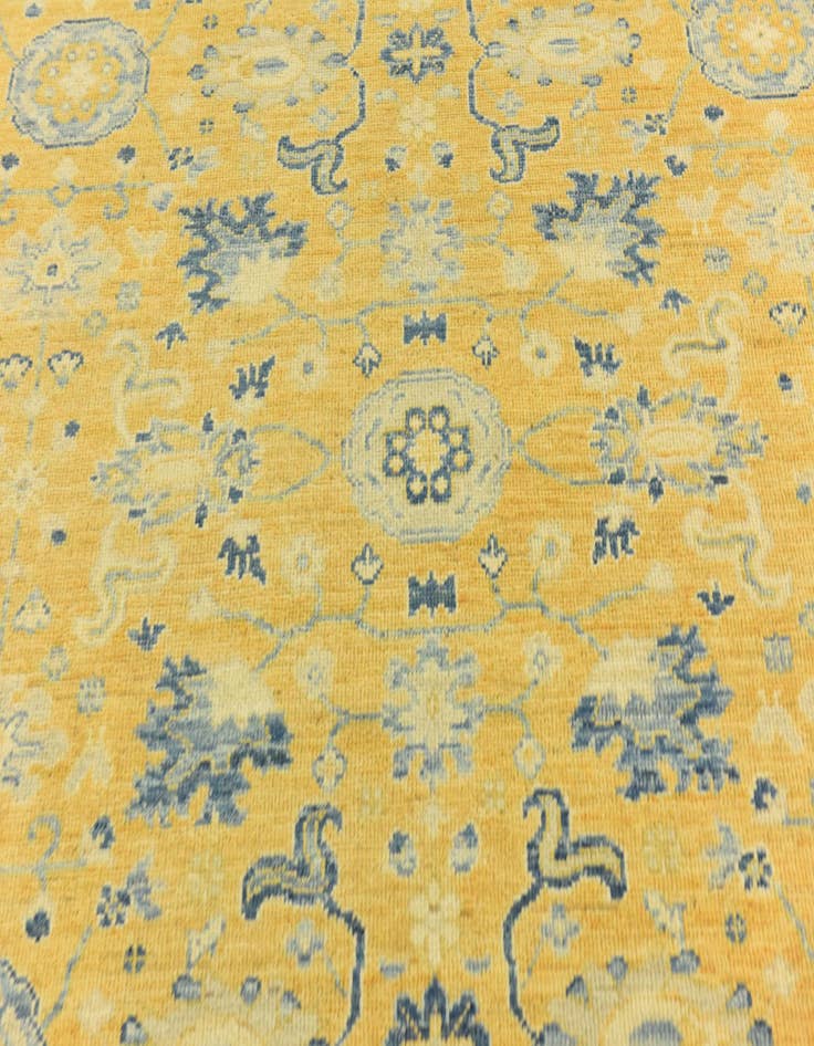 Detail image of 8' 6 x 10' 4  Hand Knotted Peshawar Ziegler Wool Rug