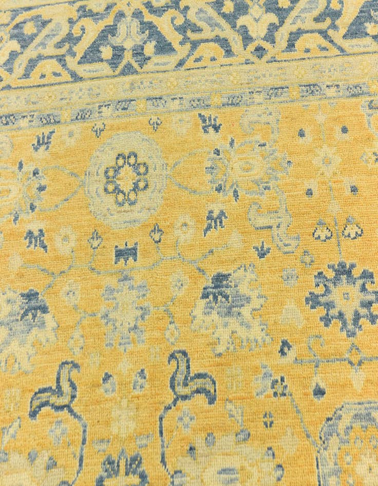 Detail image of 8' 6 x 10' 4  Hand Knotted Peshawar Ziegler Wool Rug