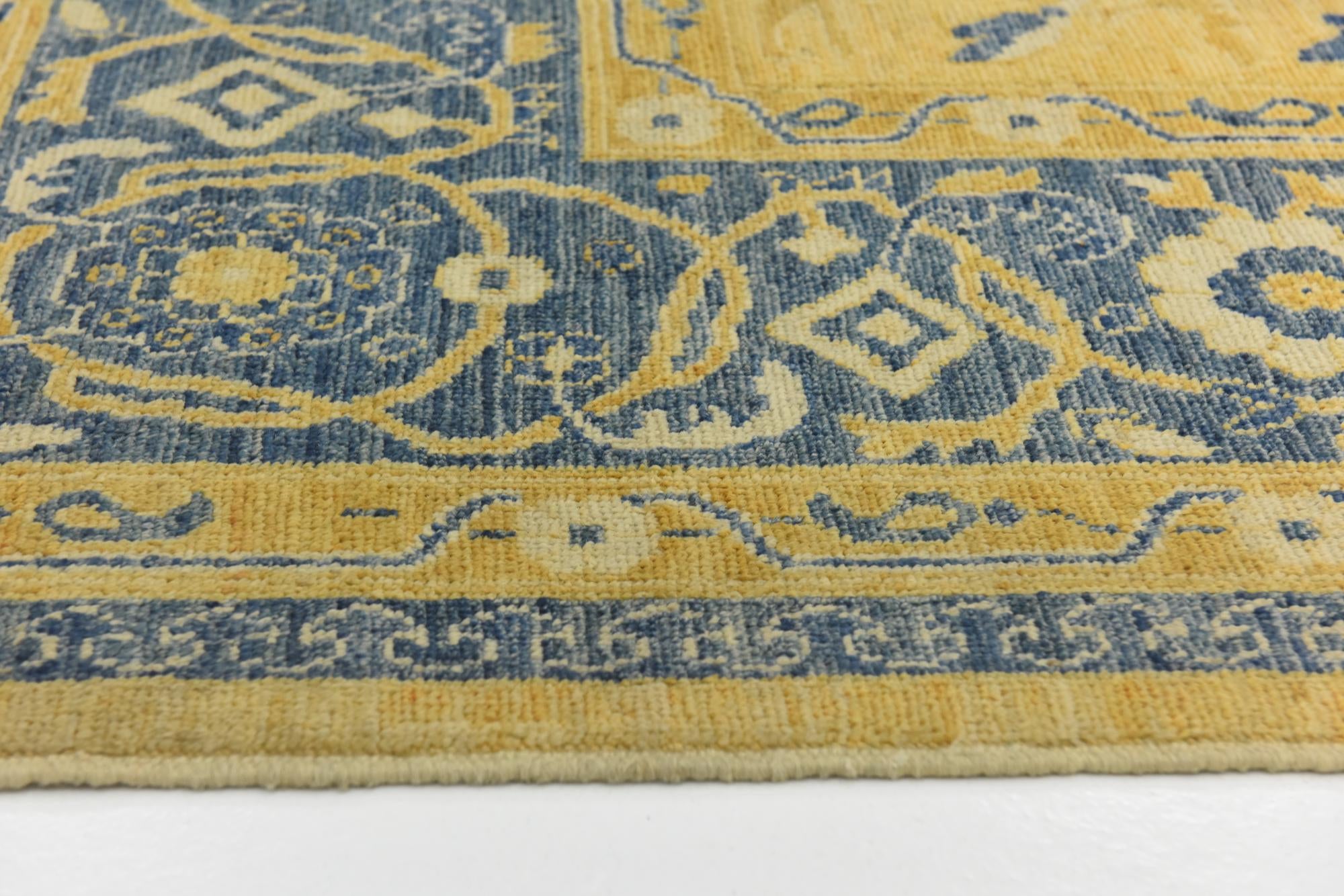 10' 7 x 13' 10 Hand Knotted Peshawar Ziegler Wool Rug