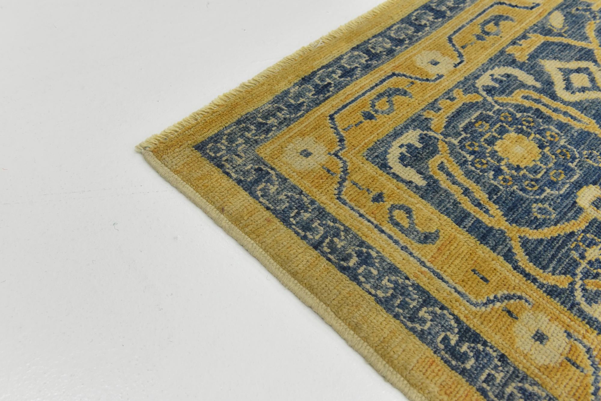 10' 7 x 13' 10 Hand Knotted Peshawar Ziegler Wool Rug