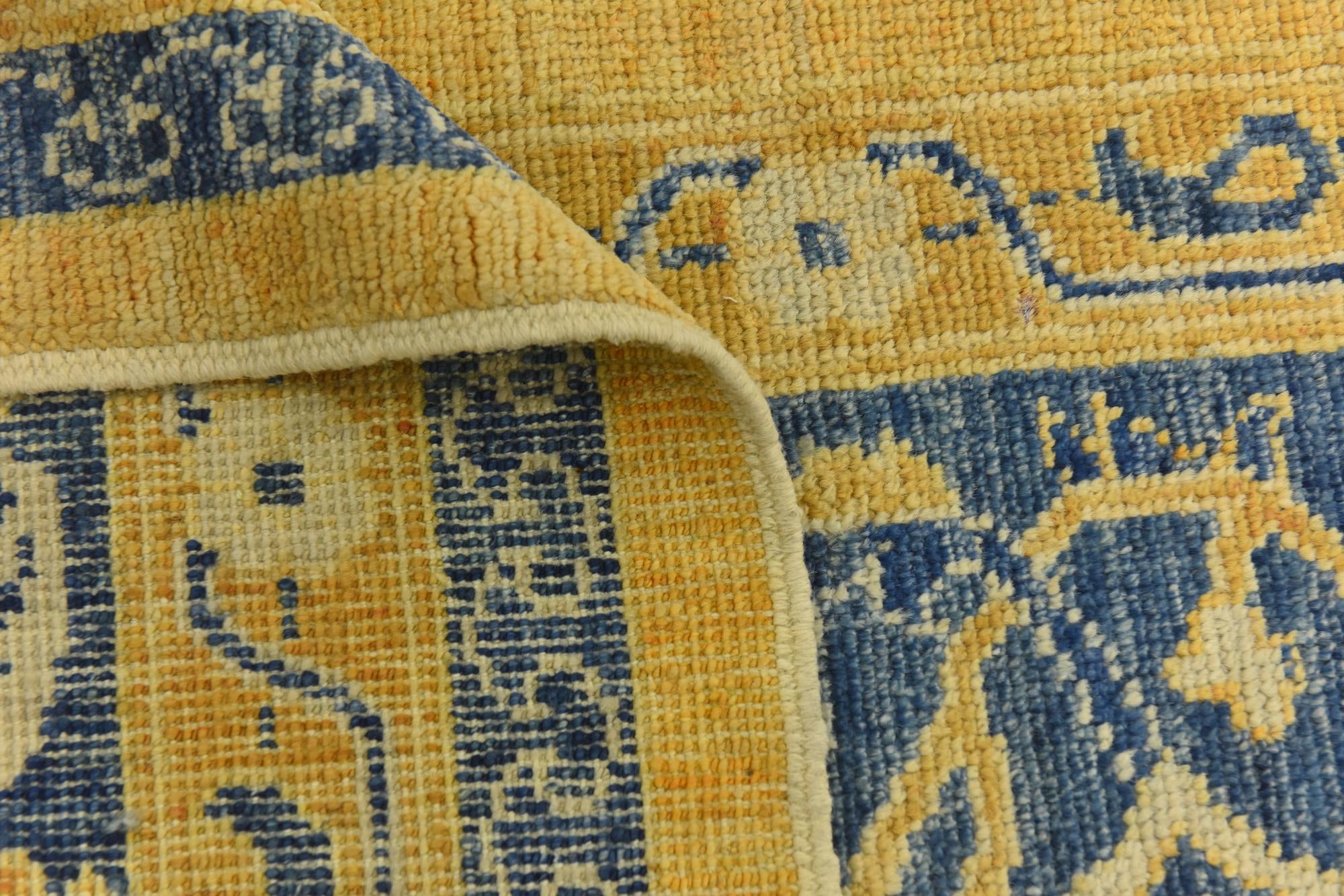 10' 7 x 13' 10 Hand Knotted Peshawar Ziegler Wool Rug