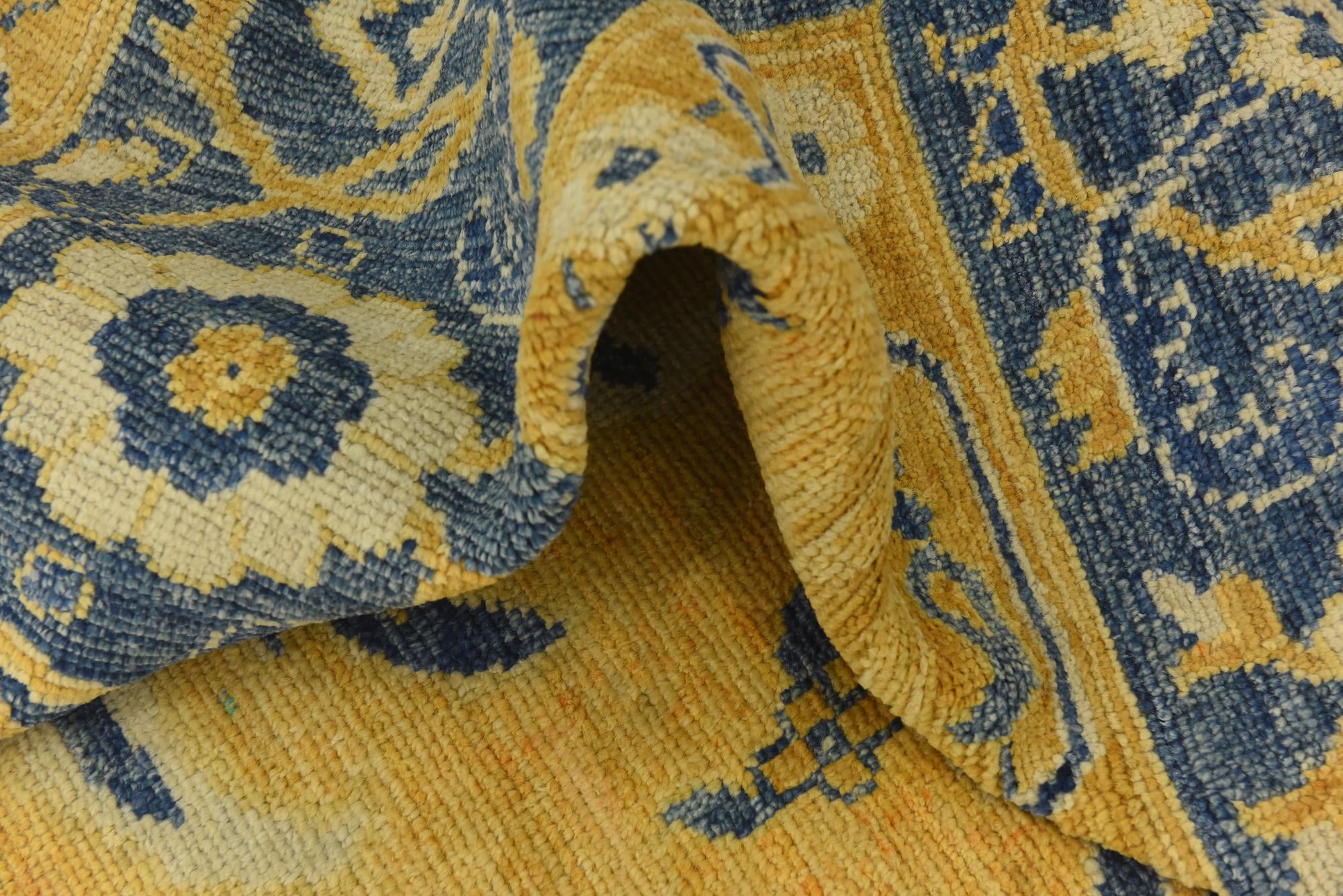 10' 7 x 13' 10 Hand Knotted Peshawar Ziegler Wool Rug