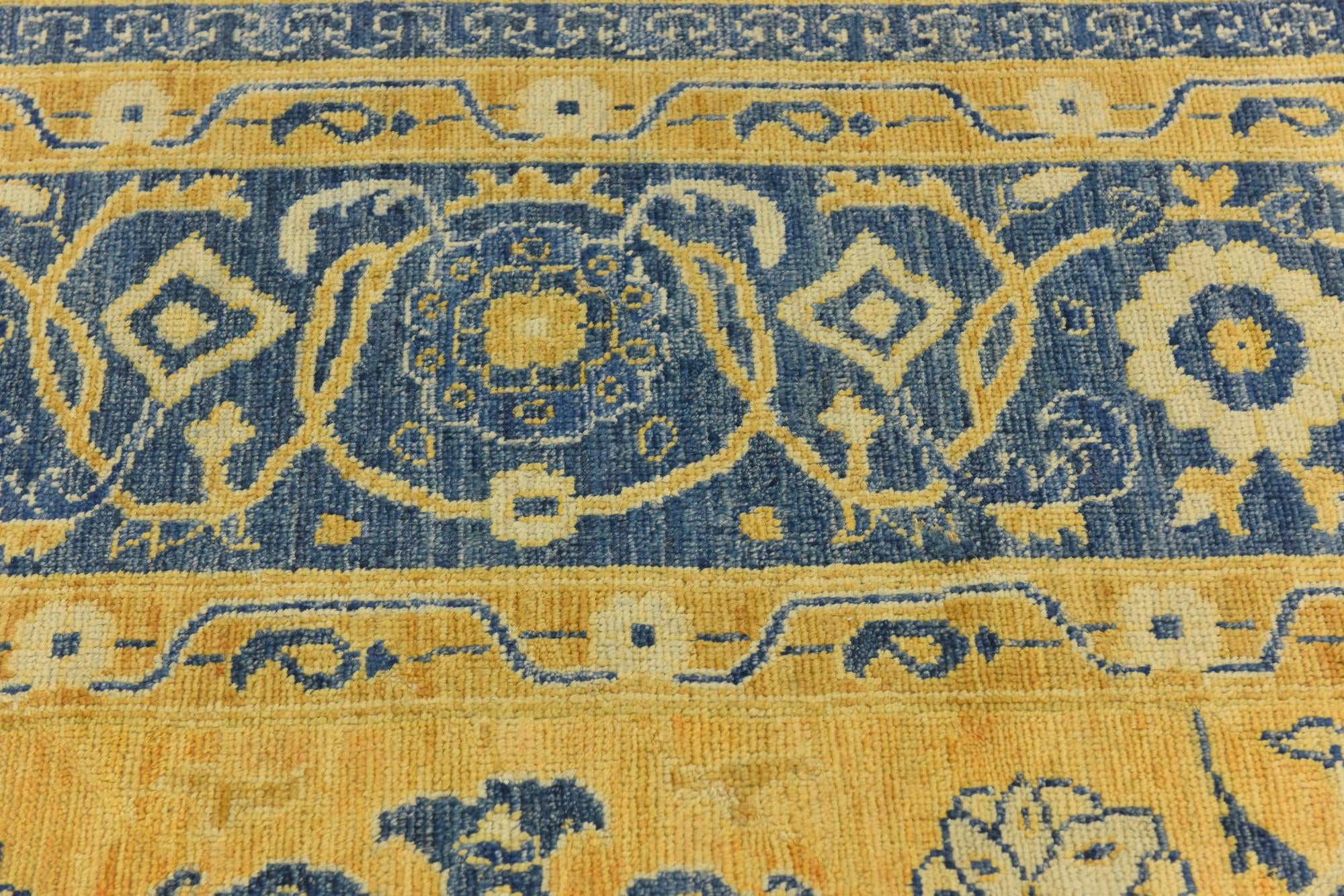 10' 7 x 13' 10 Hand Knotted Peshawar Ziegler Wool Rug