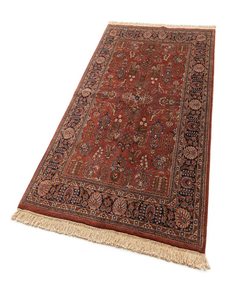 Detail image of 5' 5 x 8' 5 Hand Knotted Sarough Wool Rug