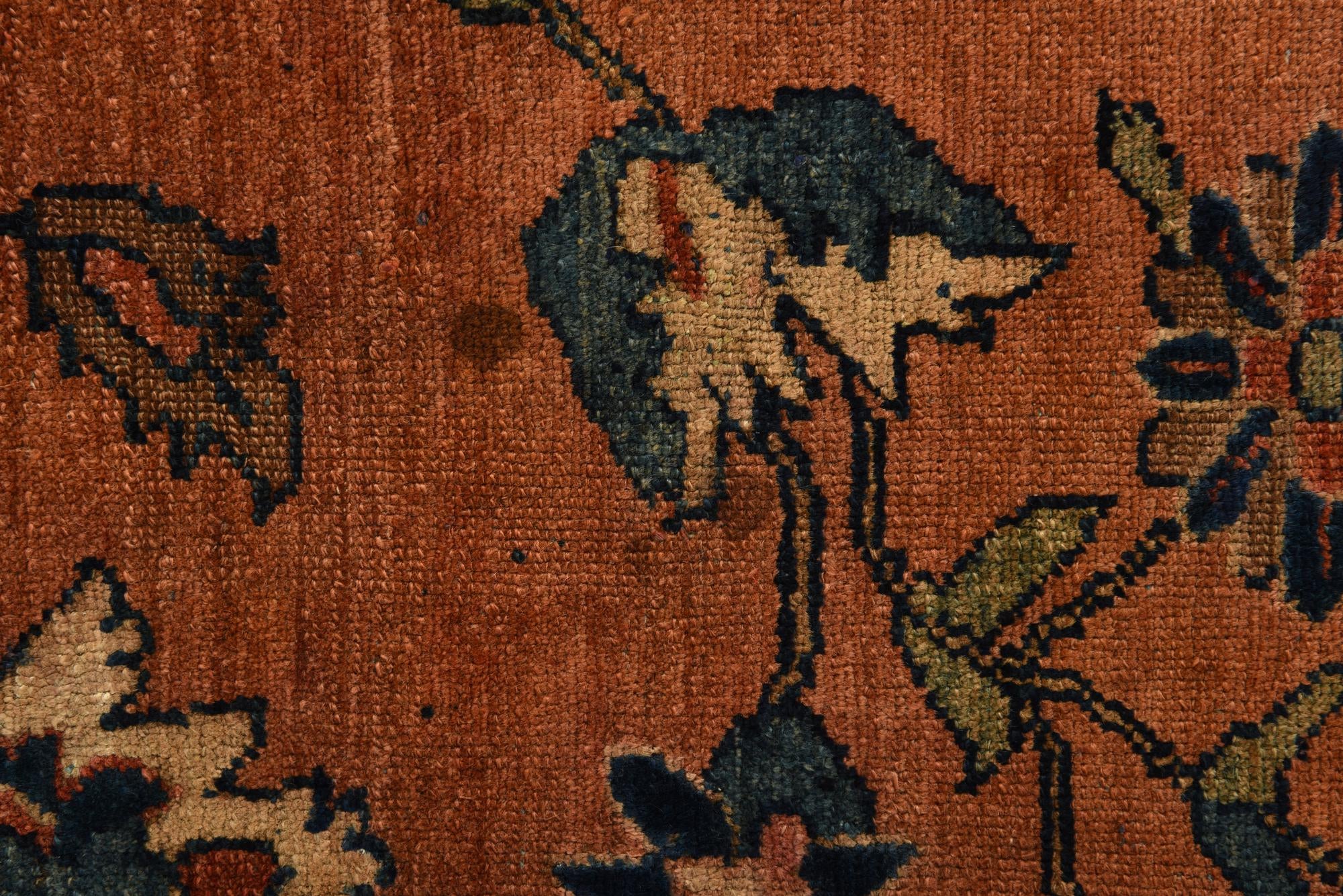 10' 2 x 12' 9 Hand Knotted Sarough Persian Wool Rug