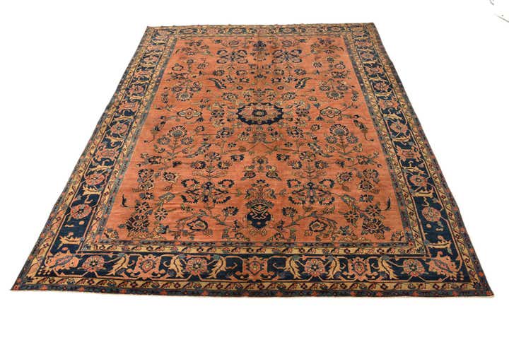 10' 2 x 12' 9 Hand Knotted Sarough Persian Wool Rug