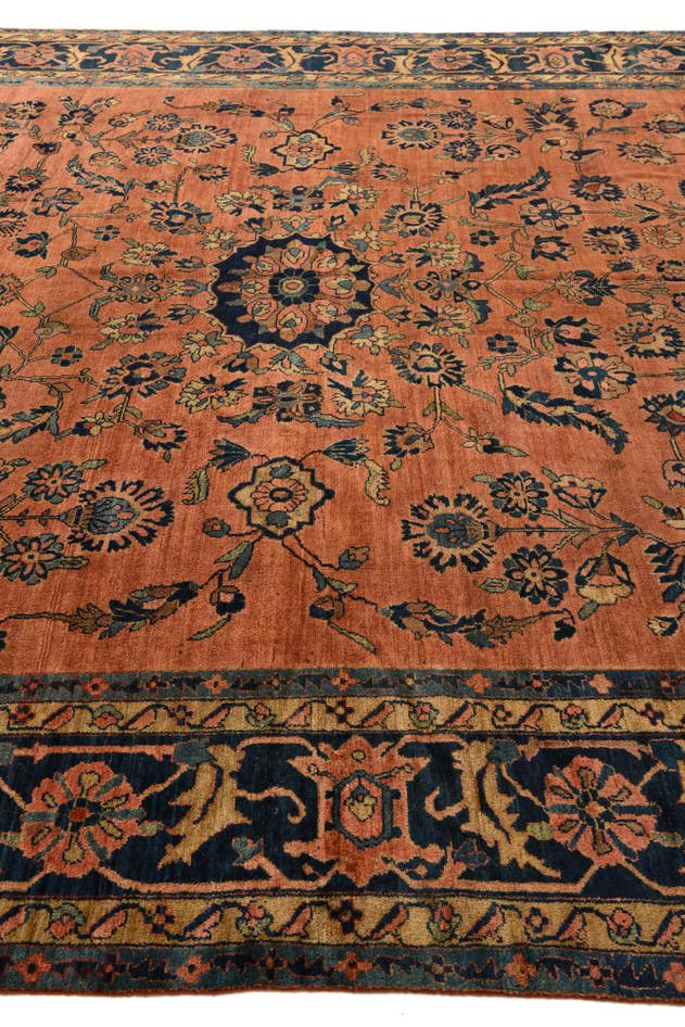 Detail image of 10' 2 x 12' 9 Hand Knotted Sarough Persian Wool Rug
