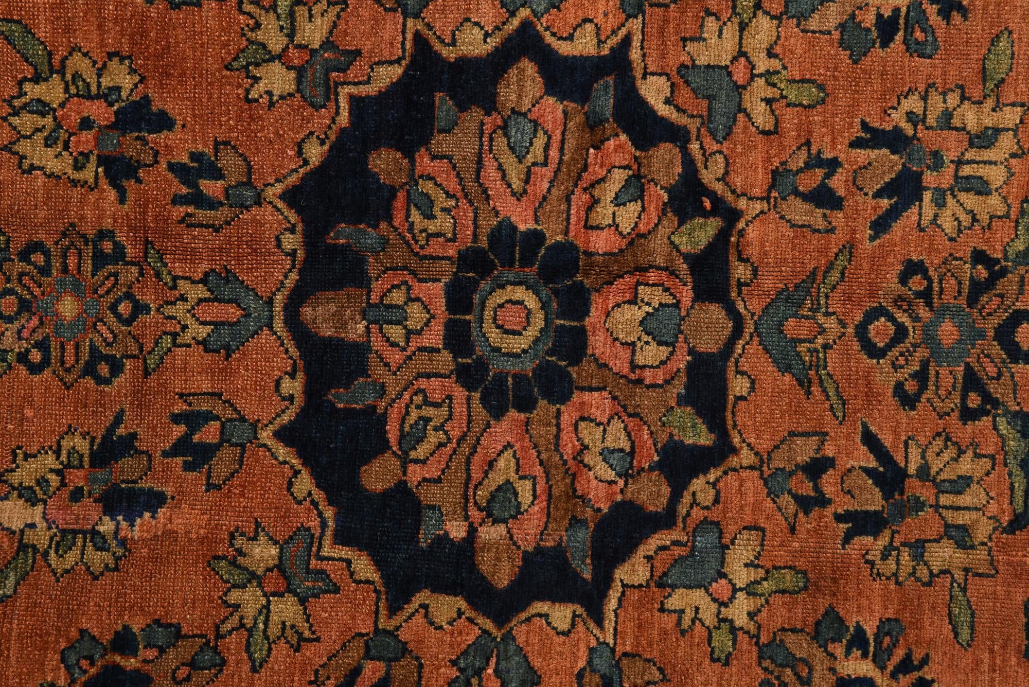 10' 2 x 12' 9 Hand Knotted Sarough Persian Wool Rug