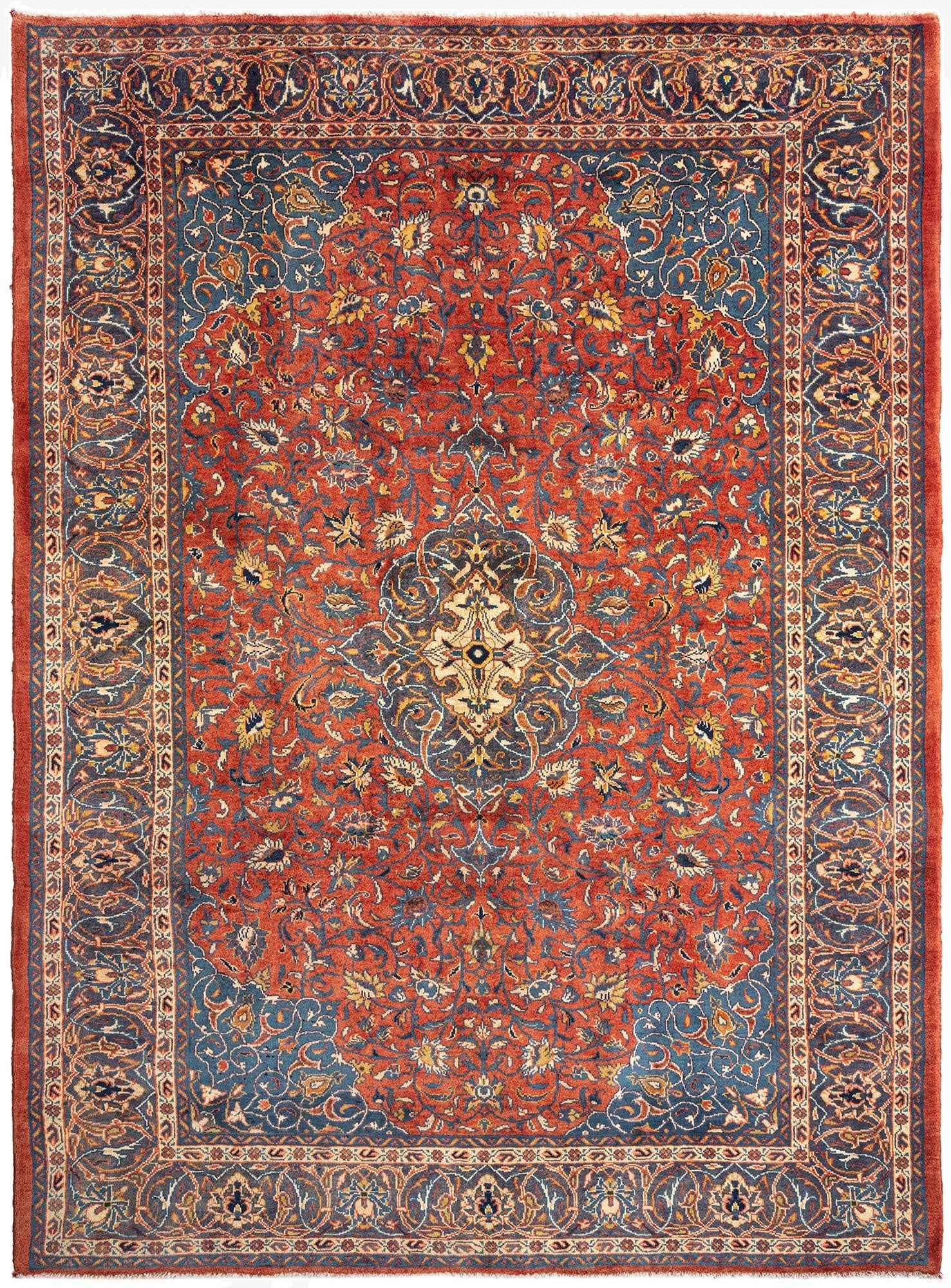 8' 2 x 11' 4 Sarouk Wool Rug