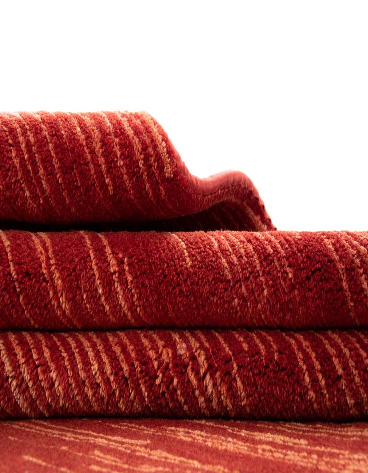 Detail image of 4' 9 x 6' 6 Hand Knotted Simla Mohair Rug