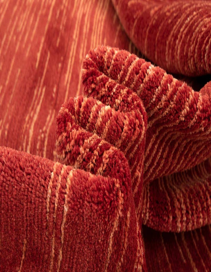 Detail image of 4' 9 x 6' 6  Hand Knotted Simla Mohair Rug