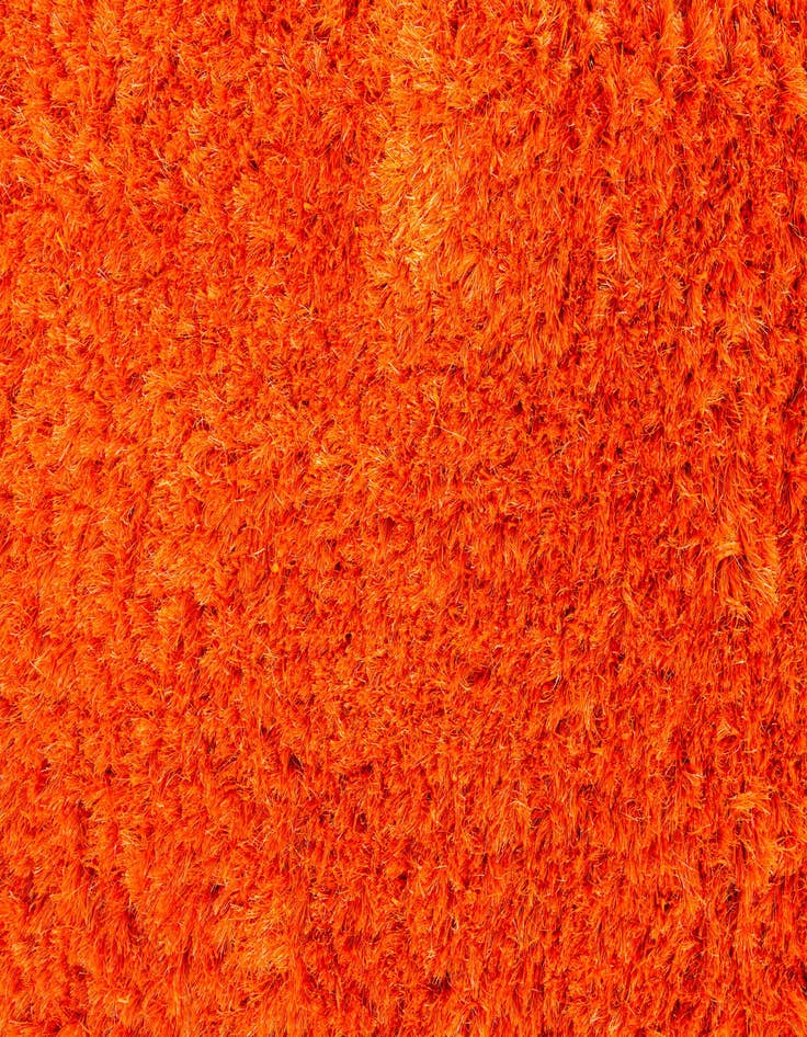 Detail image of 5' x 6' 9  Hand Knotted Solid Shag Rug