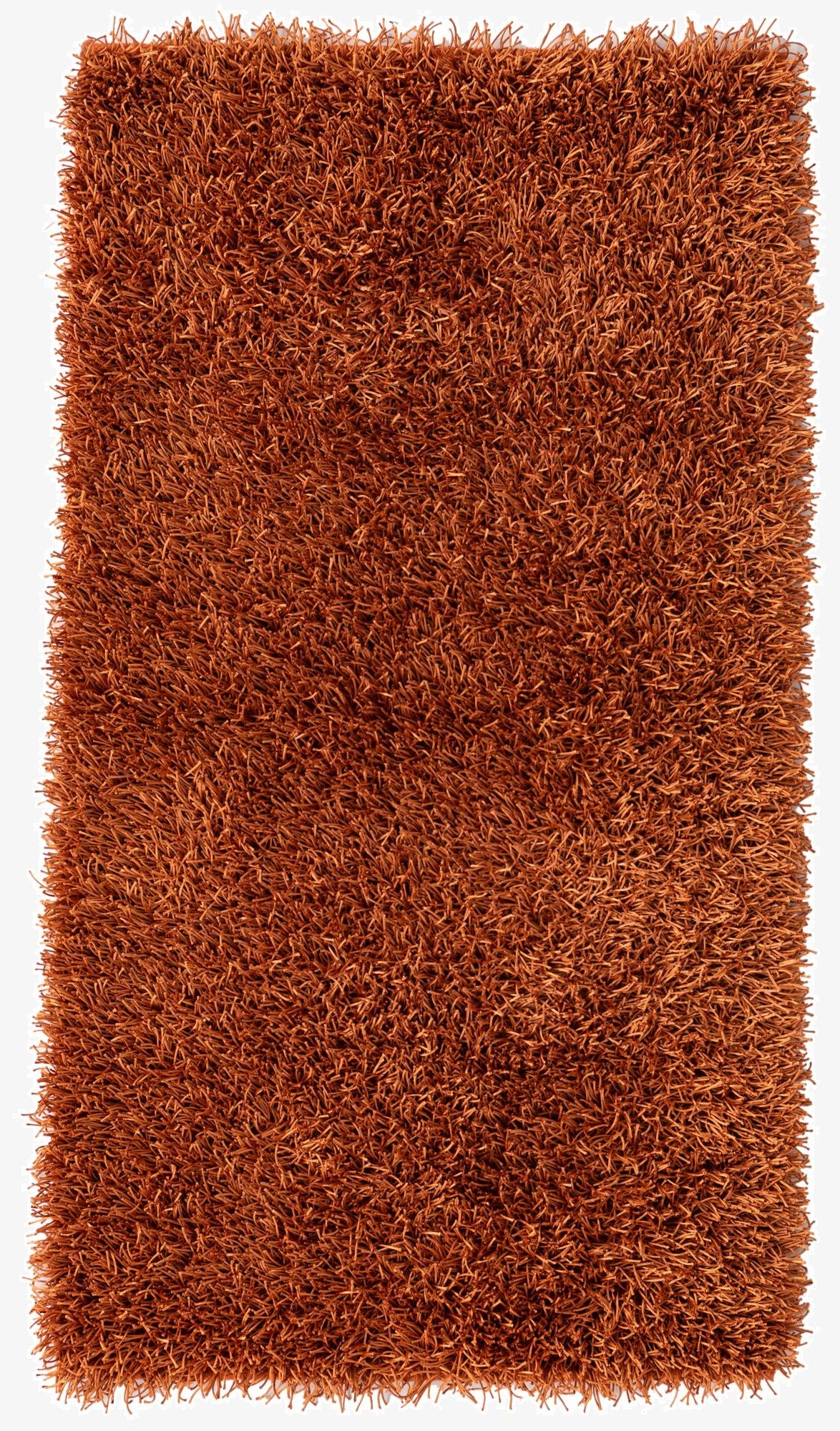 3' 3 x 5' 9  Hand Knotted Solid Shag Oriental Rug