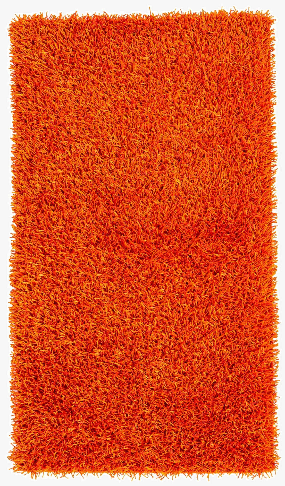 3' 2 x 5' 6  Hand Knotted Solid Shag Oriental Rug