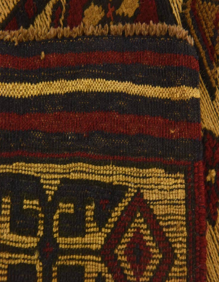 Detail image of 3' 2 x 5'  Hand Knotted Sumak Wool Rug