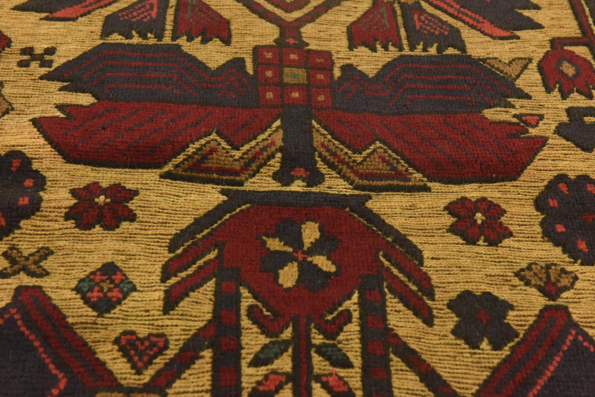 3' 2 x 5' Hand Knotted Sumak Wool Rug