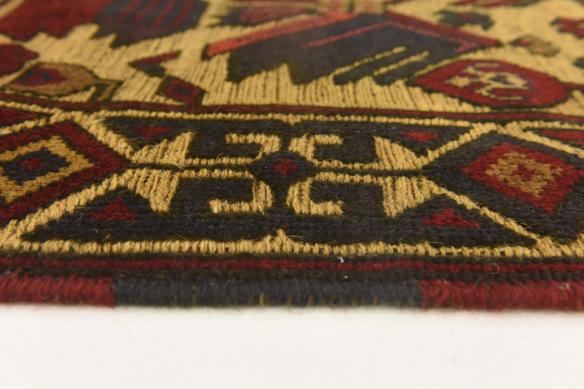3' 2 x 5' Hand Knotted Sumak Wool Rug