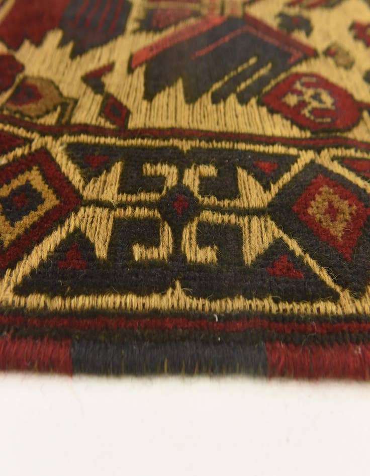 Detail image of 3' 2 x 5'  Hand Knotted Sumak Wool Rug