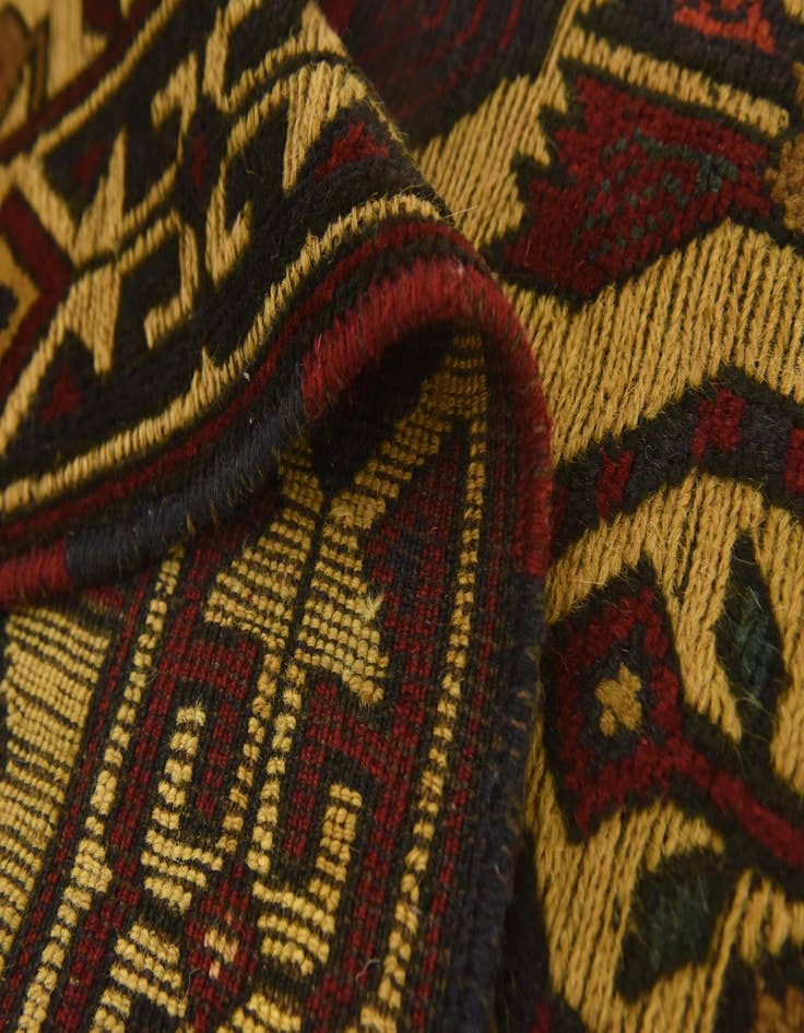 Detail image of 3' 2 x 5'  Hand Knotted Sumak Wool Rug