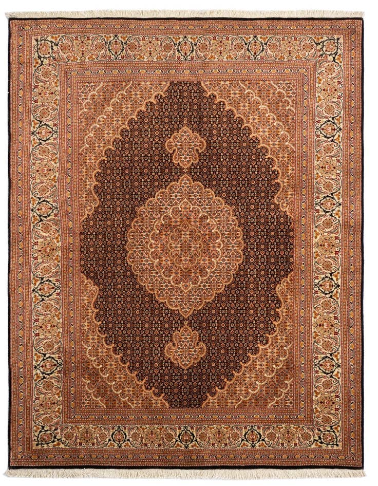 Detail image of 4' 11 x 6' 10 Tabriz Mahi Wool Rug