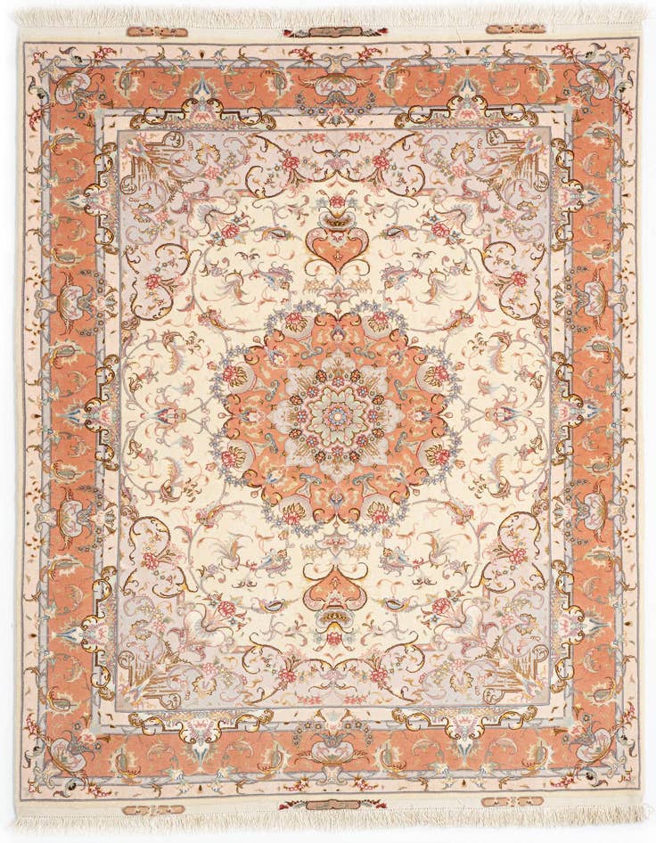 Detail image of 4' 11 x 7' Tabriz Rug
