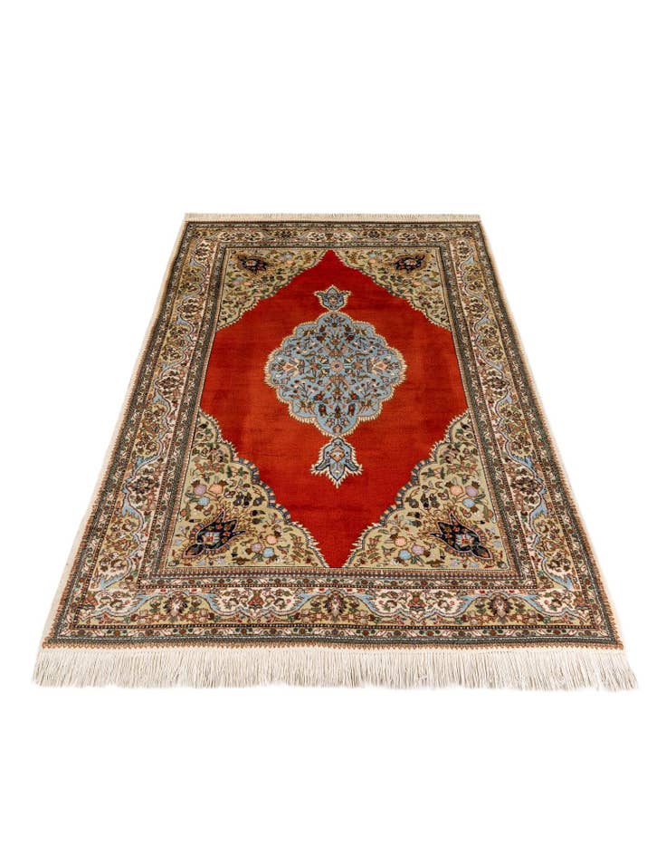 Detail image of 5' 7 x 8' 9 Hand Knotted Tabriz Wool Rug