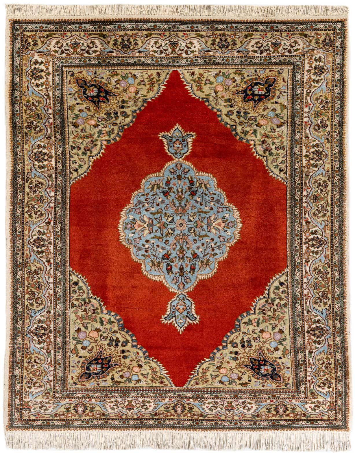 5' 7 x 8' 9 Hand Knotted Tabriz Wool Rug