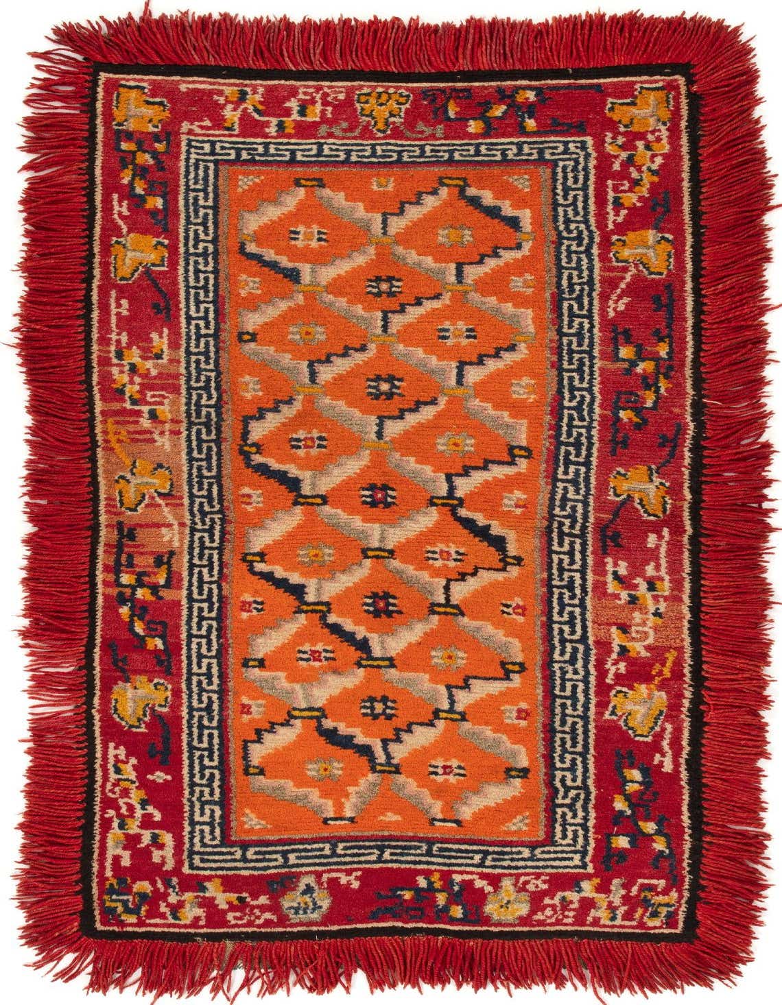 2' 2 x 4' 4 Hand Knotted Tibet Rug