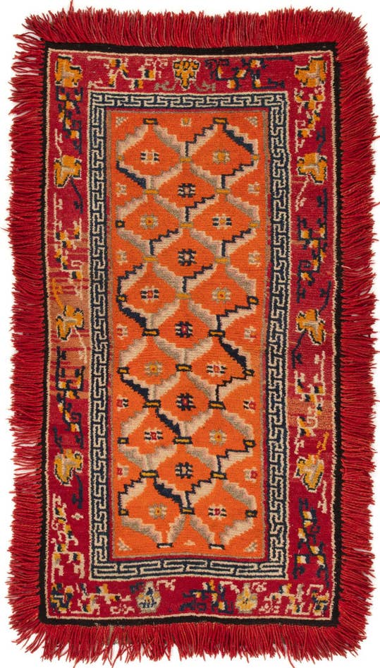 Detail image of 2' 2 x 4' 4 Hand Knotted Tibet Rug