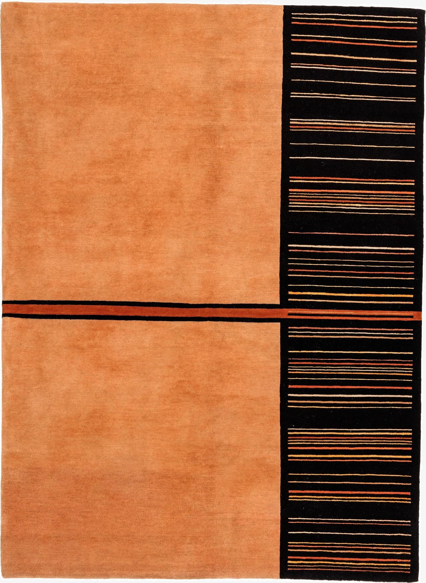 5' x 6' 9  Hand Knotted Tibet Wool Rug