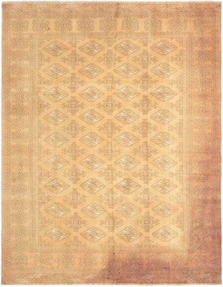 Detail image of 6' 4 x 9' 7 Torkaman Wool Rug