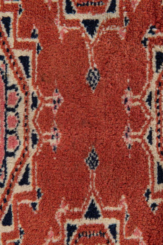 3' 3 x 5' 1 Hand Knotted Torkaman Oriental Wool Rug