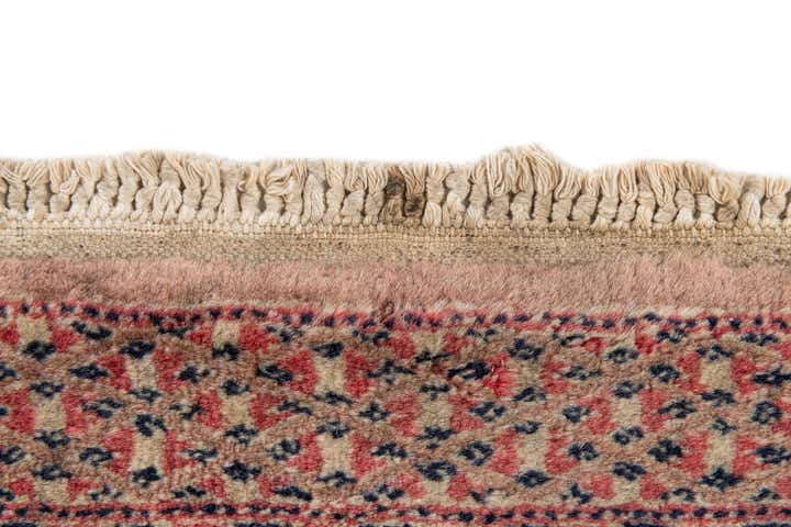 3' 3 x 5' 1 Hand Knotted Torkaman Oriental Wool Rug