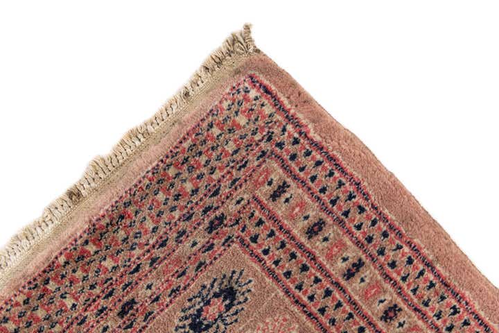 3' 3 x 5' 1 Hand Knotted Torkaman Oriental Wool Rug