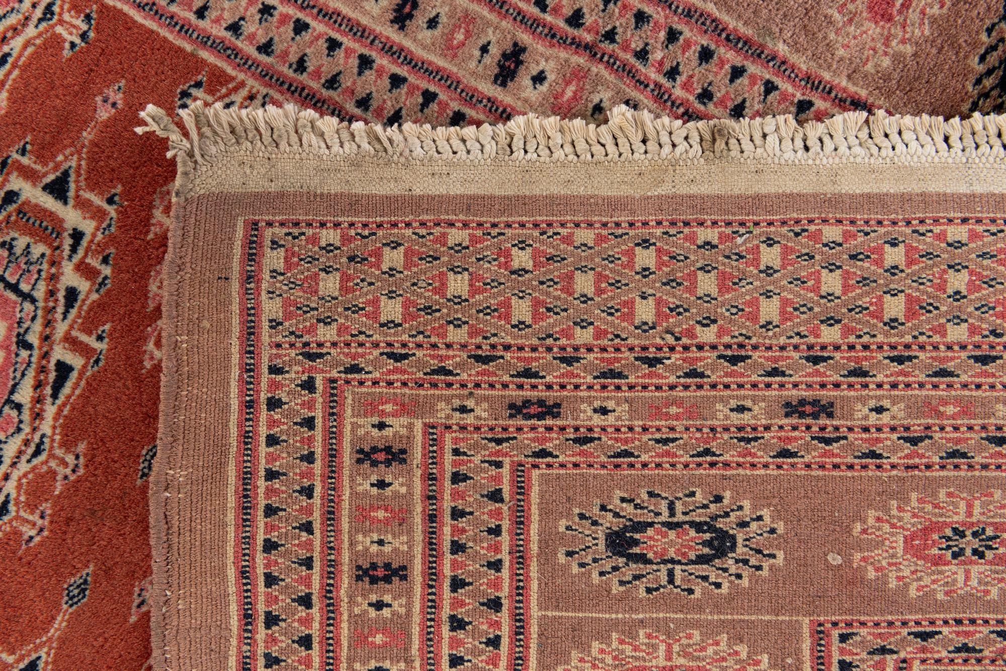 3' 3 x 5' 1 Hand Knotted Torkaman Oriental Wool Rug