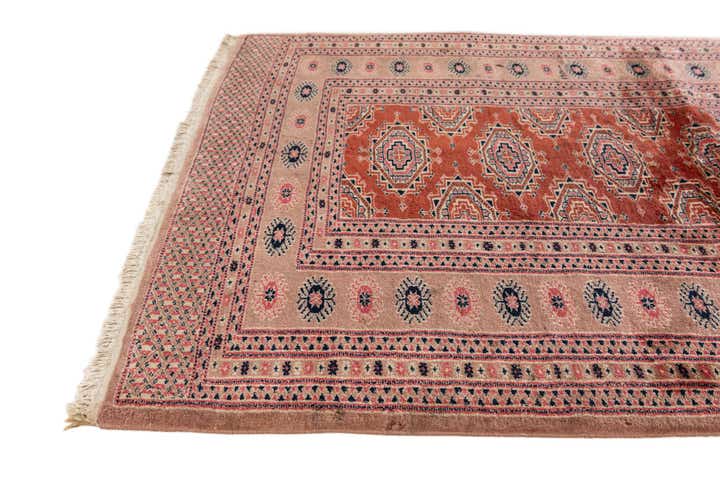3' 3 x 5' 1 Hand Knotted Torkaman Oriental Wool Rug