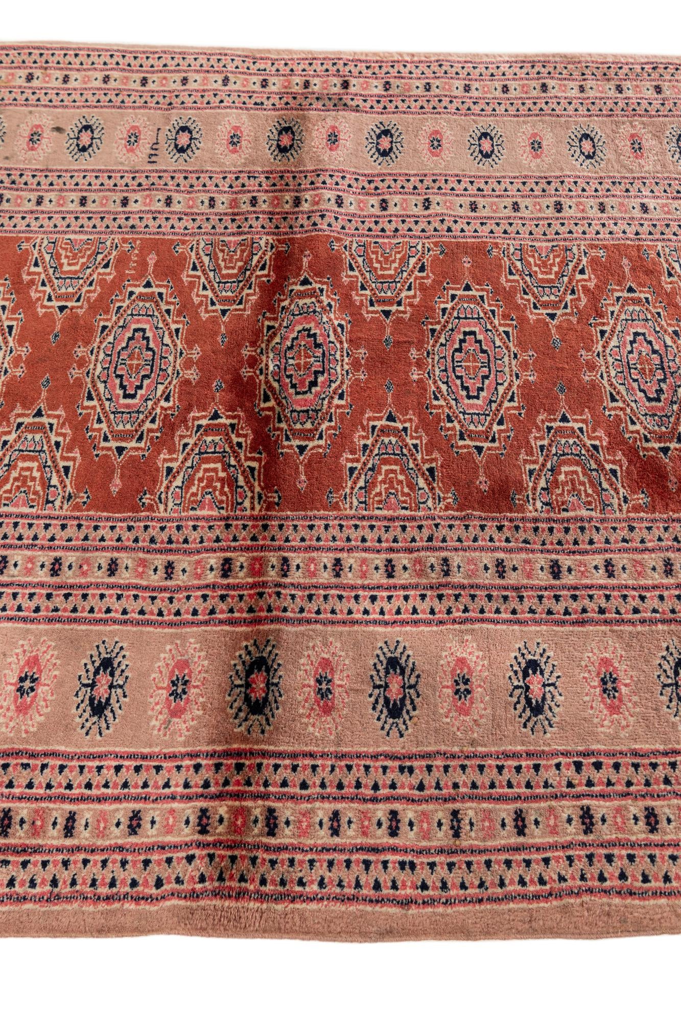 3' 3 x 5' 1 Hand Knotted Torkaman Oriental Wool Rug