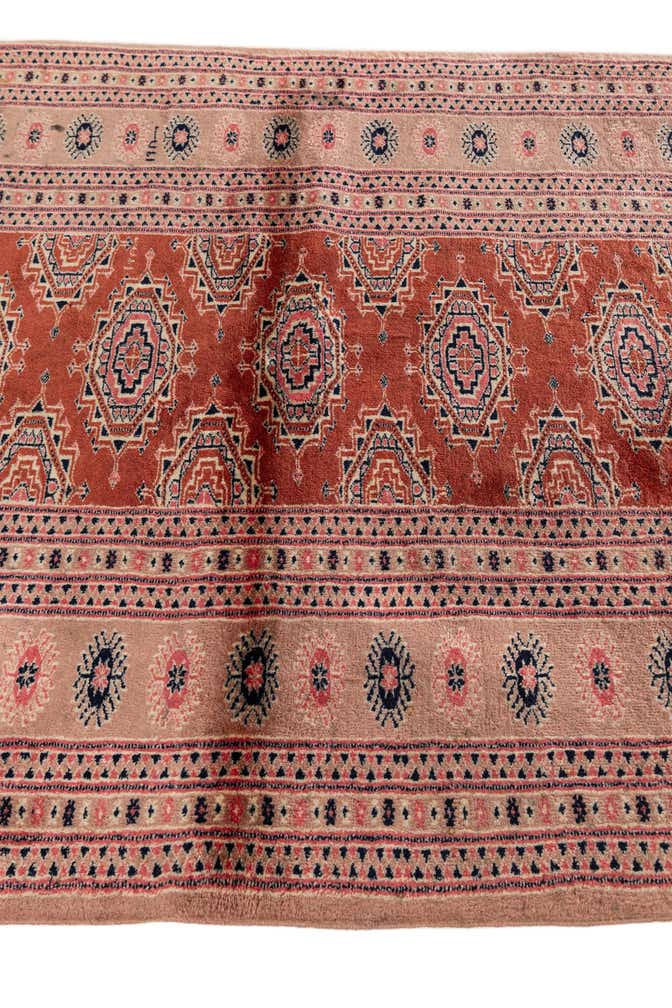 3' 3 x 5' 1 Hand Knotted Torkaman Oriental Wool Rug