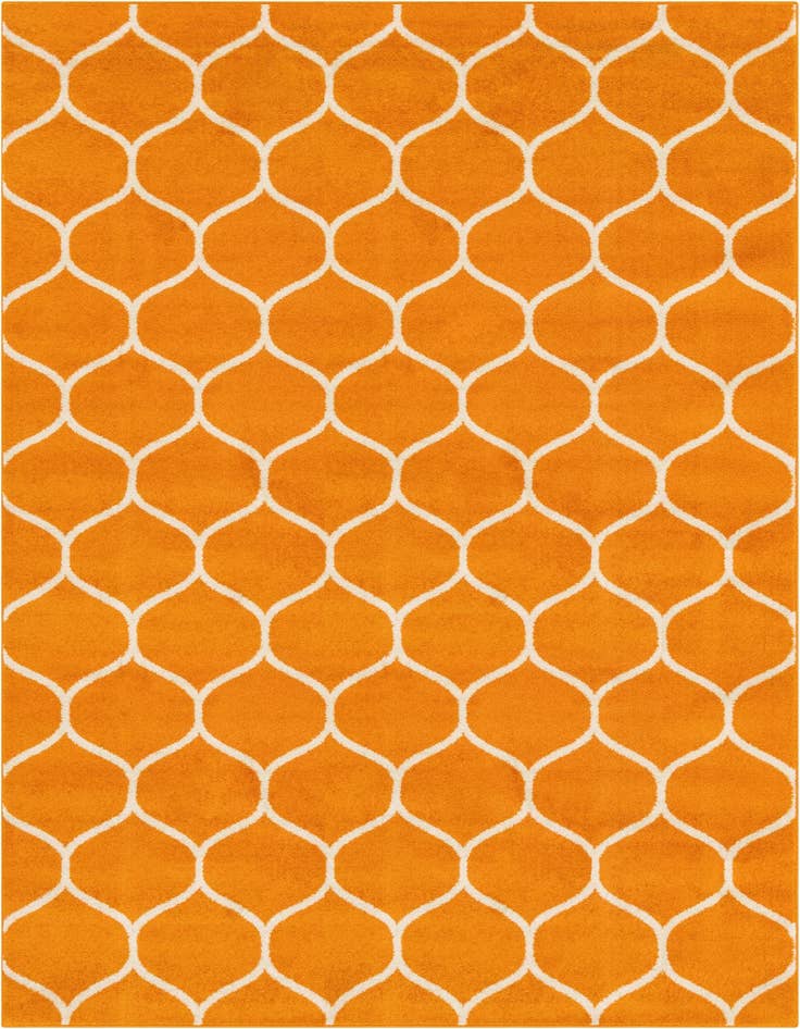 Detail image of 7' 10 x 11' Trellis Frieze Rug