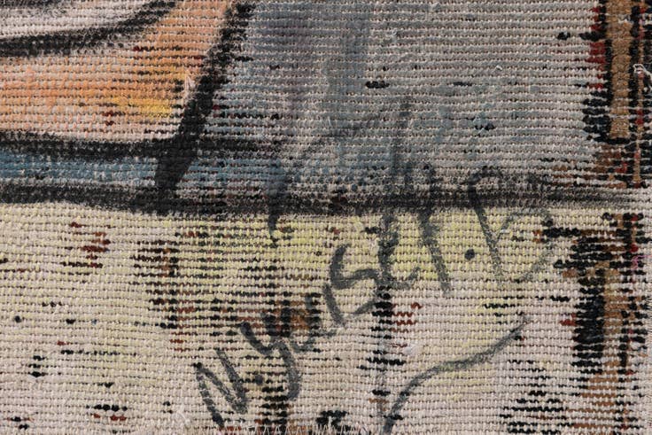 Detail image of 3' 2 x 5' Hand Knotted Ultra Vintage Persian Wool Rug