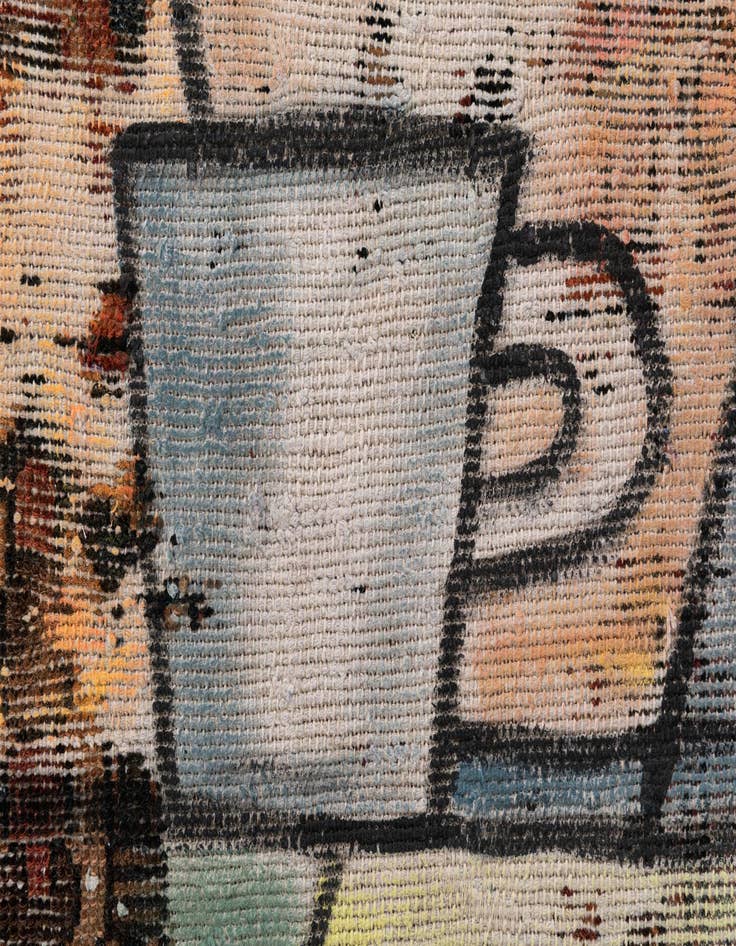 Detail image of 3' 2 x 5'  Hand Knotted Ultra Vintage Persian Wool Rug