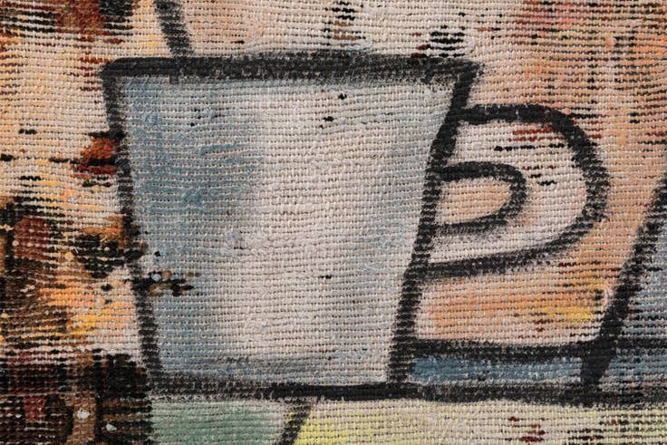 Detail image of 3' 2 x 5' Hand Knotted Ultra Vintage Persian Wool Rug